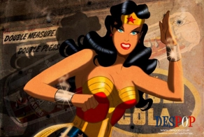 15 Art Pieces of WONDER WOMAN and CAPTAIN AMERICA by Des Taylor
