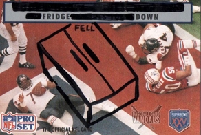 The Baseball Card Vandals Made Football Cards For The NFL Season