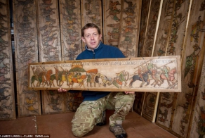 230 ft long replica of Bayeux Tapestry
