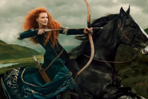 Photos of celebrities in the role of Disney characters