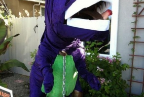 Dinosaur on the lawn