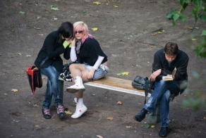On the bench