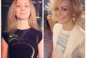 Before-And-After Makeup Photo