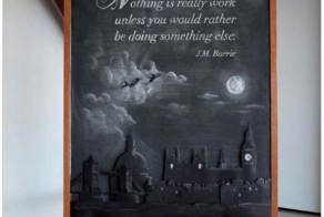 Anonymous Students Create Works Of Art With Chalk