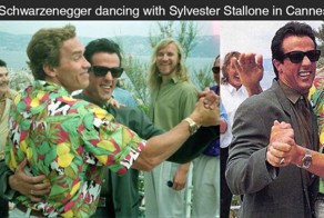 Schwarzenegger And Stallone Share A Dance