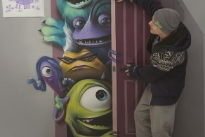 Interactive 3-D Paintings Invite You to be Part of the Artwork