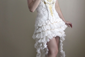Toilet paper wedding dress