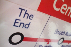 Fake signs in London underground
