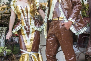 14 Outrageous Prom Outfits Made Completely Out Of Duct Tape