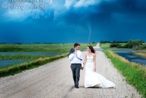 This Couple’s Wedding Pictures Were Photobombed By A Tornado