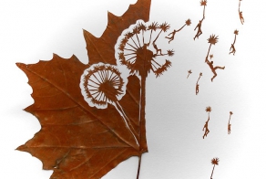 These Delicate Leaves Are Carefully Cut Into The Most Astounding Scene