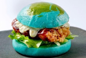 Japan's Edible "Blue Burger" Dares You To Eat The Earth