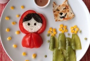 Mother's Food Illustrations Encourage Her Daughter To Eat Healthy