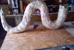 This Girl Turned A Bucket Of Paper Mache Into A Masterpiece.