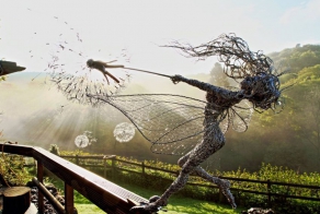 Fantasy Wire Fairies Sculptures By Robin Wight