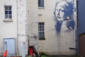 New Banksy Piece: "The Girl with the Pierced Eardrum"