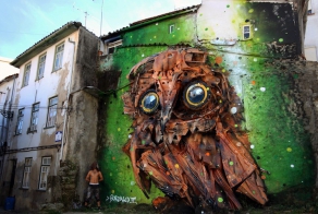 Impressive 3D Street Art Created with Recycled Materials