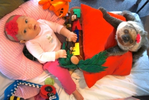 Adorable 5-Month-Old Baby And A Sloth Are Inseparable Friends