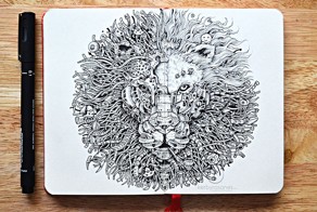 New Incredibly Detailed Pen Doodles By Kerby Rosanes