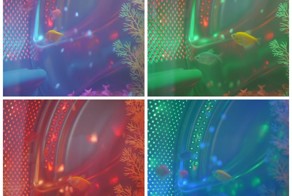 Front-Loading Washer Converted into Amazing DIY Fluorescent Aquarium