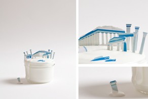 Delightful Paper Dioramas Showcase Iconic Cities Atop Famous Foods