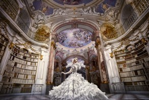 A Photoshoot In A Real-Life Disney Library – Admont Abbey