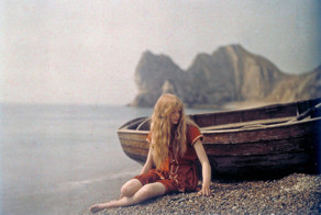 Christina In Red: Rare 1913 Color Photos