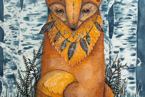 Watercolor And Ink Paintings Of Animals