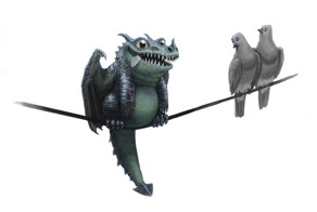Cute Dragons Living In Our Modern World
