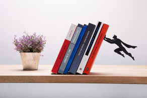 Superhero Bookends That Save Books From Falling Down