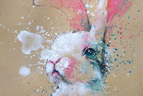 Splashed Watercolor Paintings By Tilen Ti