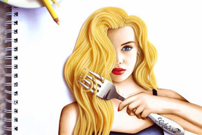19-Year-Old Artist Uses Real-Life Objects To Complete Her Illustrations