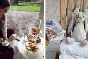 Little Girl Forgets Her Stuffed Bunny At Hotel, Staff Takes It On Adventure