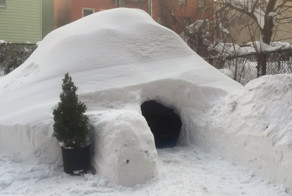 Man Builds Igloo In Brooklyn During Blizzard, Lists It On Airbnb For $200
