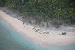 These Guys Were Rescued From A Deserted Island By Writing “HELP” In The Sand