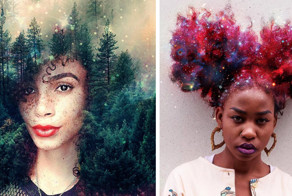 Afros Turned Into Flowery Galaxies To Make Black Women Proud Of Their African Heritage