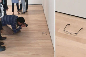 Someone Put Glasses On Museum Floor And Visitors Thought It Was Art