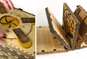 Puzzle Book With Pages That Must Be Solved to Unlock the Next