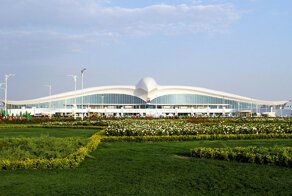 Turkmenistan Opens $2.3 Billion Falcon-Shaped Airport