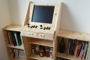 We Built A Wooden Arcade Machine For Our Living Room