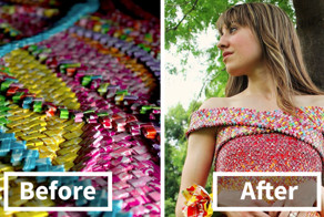 4 Years And 10 000+ Starburst Candy Wrappers Went Into This Dress