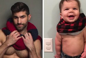 Mom Makes Fun Of Her Model Brother By Having Her Toddler Recreate His Poses