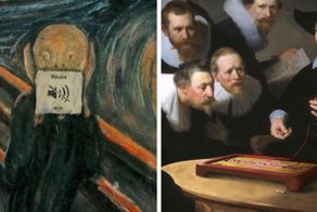 This Guy Continues To Paint Pop-Culture Characters Into Old Thrift-Store Paintings