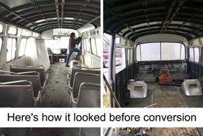 Woman Spends 3 Years Converting Old Bus Into Mobile Home, And It Looks Better Than Most Apartments