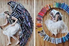 Book-Lover Turns Her Massive Library Into Art, And Her 90k Instagram Followers Approve