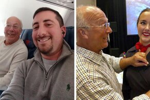 Father Books 6 Flights To Stay With His Flight Attendant Daughter On Christmas