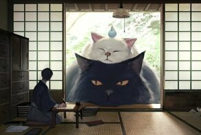 Japanese Illustrator Imagines A World Where Humans Live Among Giant Animals