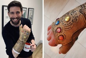 After Breaking My Wrist, I Turned My Plain Cast Into Thanos‘ Infinity Gauntlet