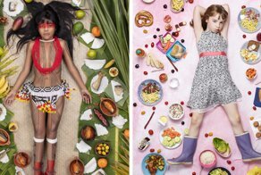 25 Kids From Around The World Photographed Surrounded By Their Weekly Diet
