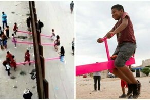 Giant Swings To Abolish The Wall Between The United States And Mexico